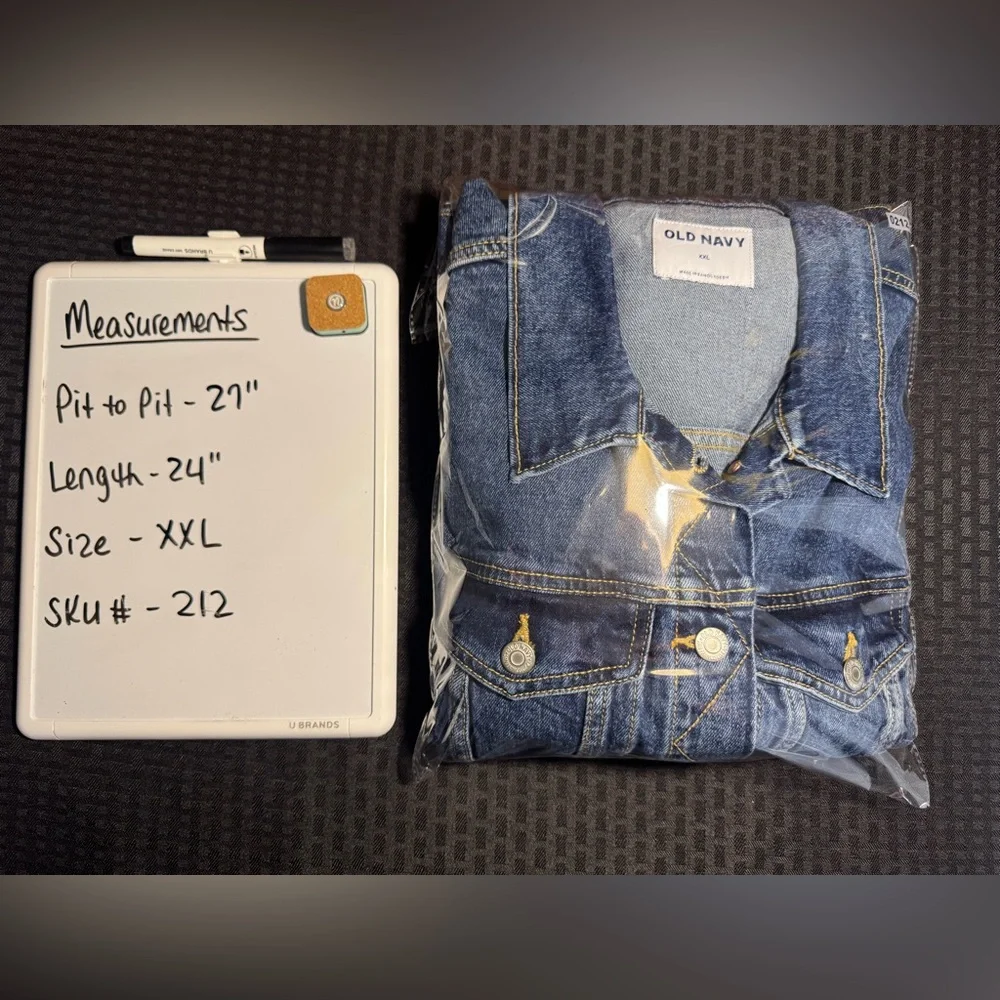 Old Navy Blue Denim Jacket XXL - Picture 9 of 9